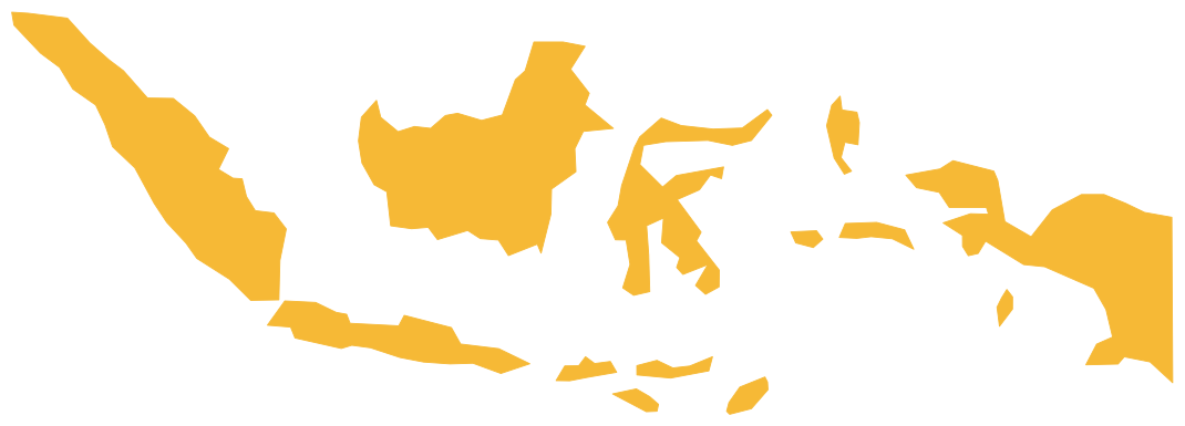 Peta jangkauan wilayah Indonesia